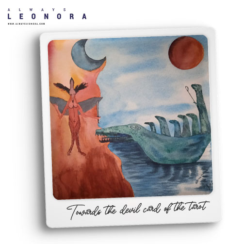 Towards the devil card of the Tarot, Lura Lunera