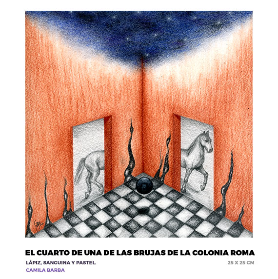 El cuarto de una de las brujas de la Colonia Roma, Camila Barba