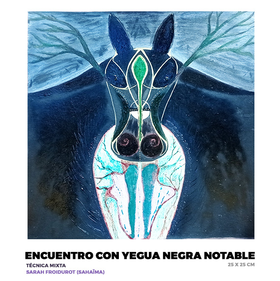 Encuentro con yegua negra notable, Sarah Froidurat